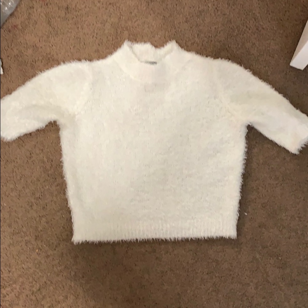 Fuzzy crop top